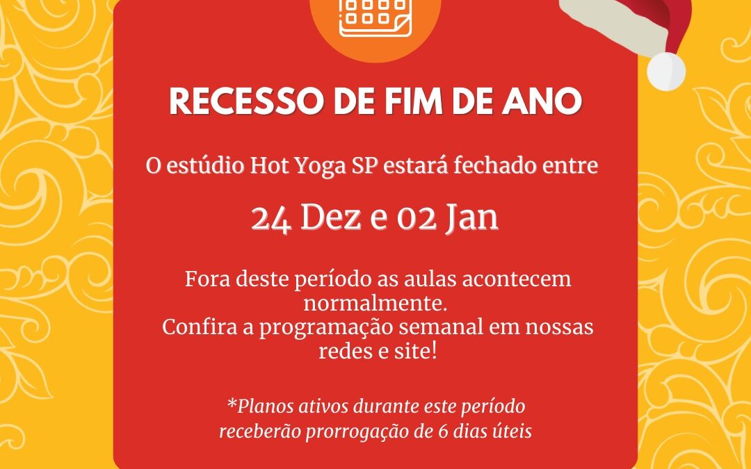 Recesso Natal e Ano Novo